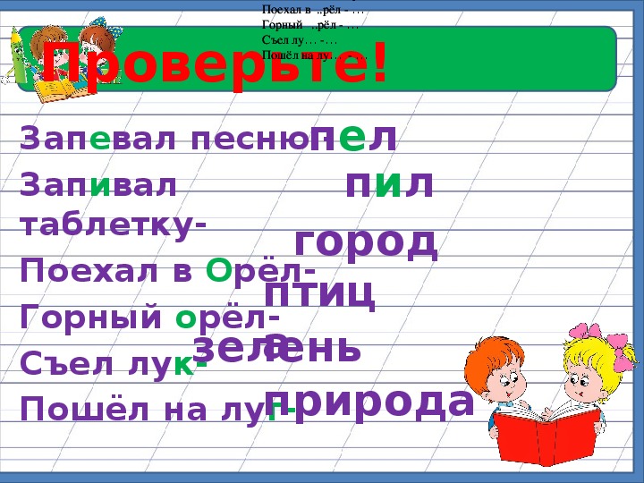 Презентация по русскому языку повторение за 3 класс