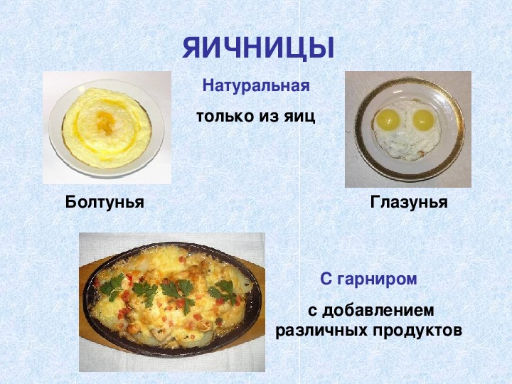 Презентация по технологии кулинария