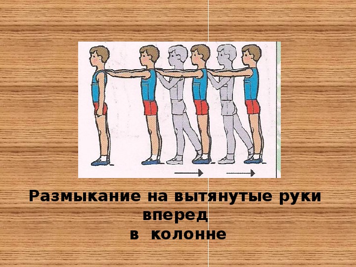 Вытянуты вперед. Размыкание в колонне – на вытянутые руки вперед.. Висы строевые упражнения. Строевые упражнения размыкания. Строевые упражнения в детском саду.