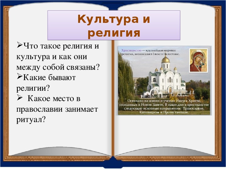 Урок религии в 4 классе. Какое место в религиях занимает ритуал.