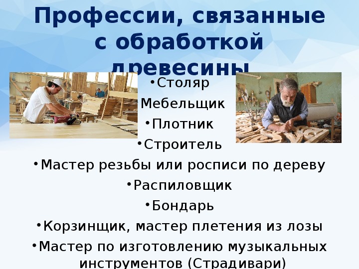 Мой любимый плотник презентация