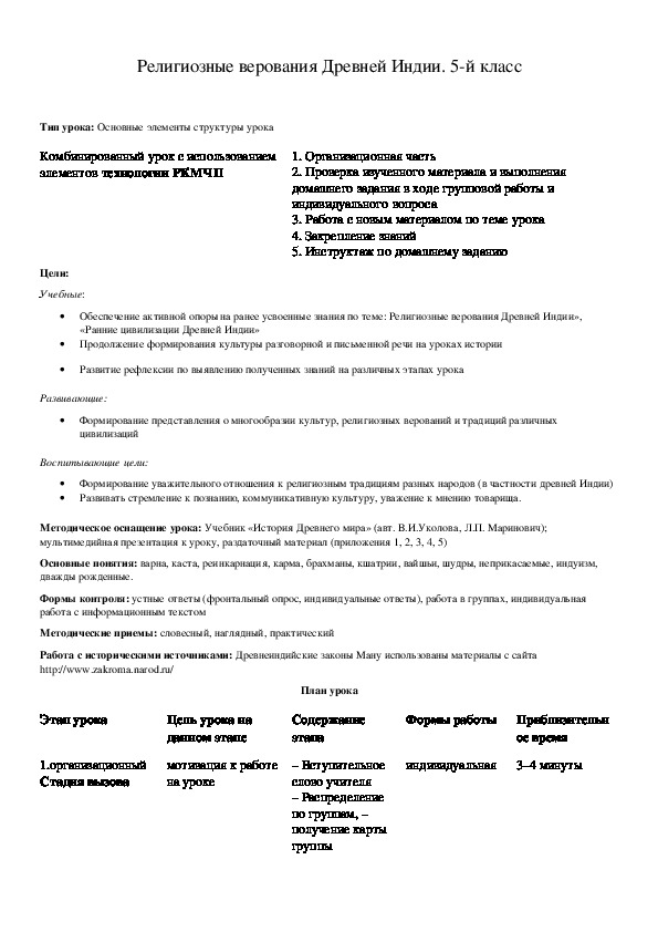 Обложка для материала Религиозные верования Древней Индии. 5-й класс
