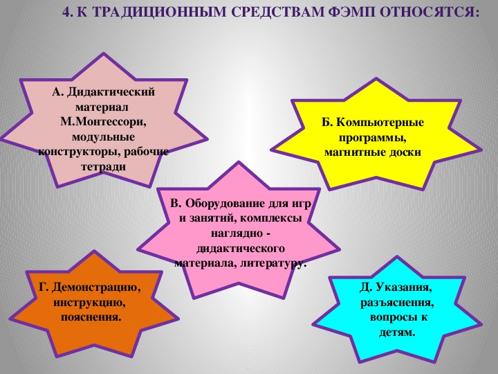 Дидактическая игра как средство формирования элементарных математических представлений презентация