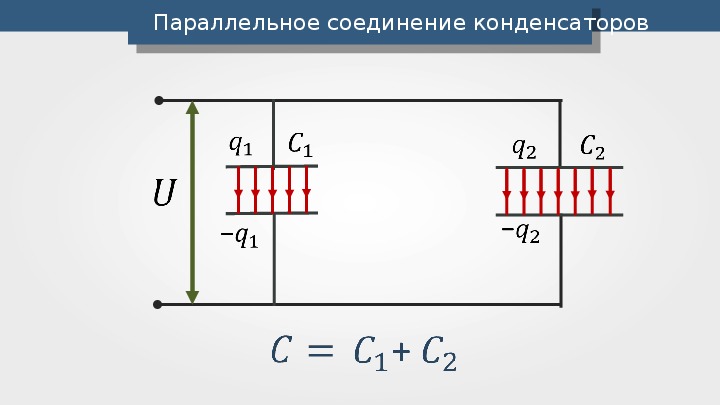 Чему равна энергия конденсатора емкости с подключенного по электрической схеме представленной