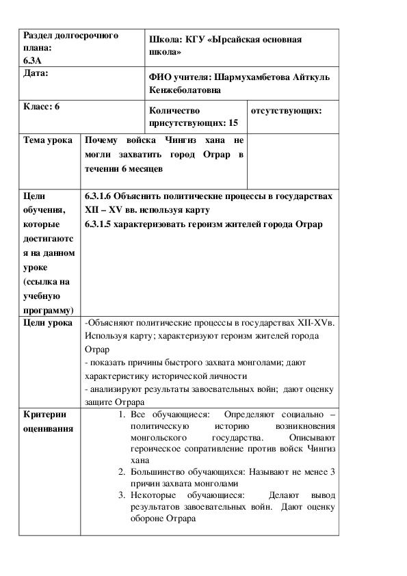 Почему войска Чингиз хана не могли захватить город Отрар в течении 6 месяцев