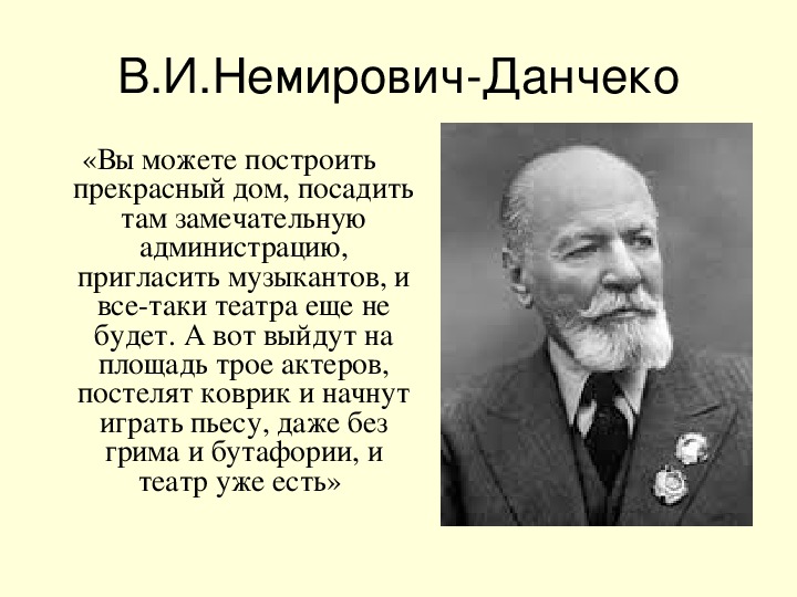 Презентация немирович данченко