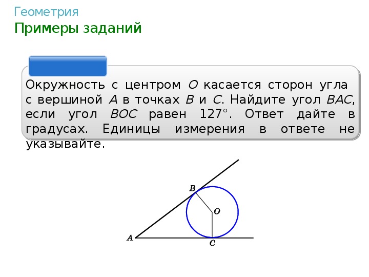 Геометрия примеры