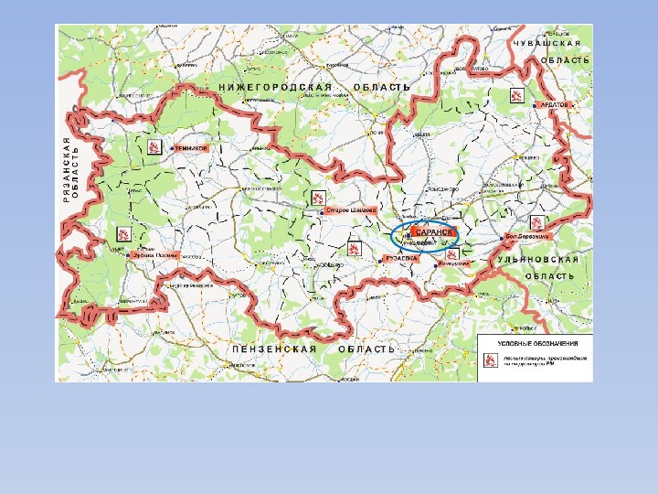 Кадастровая карта республики мордовия зубова поляна