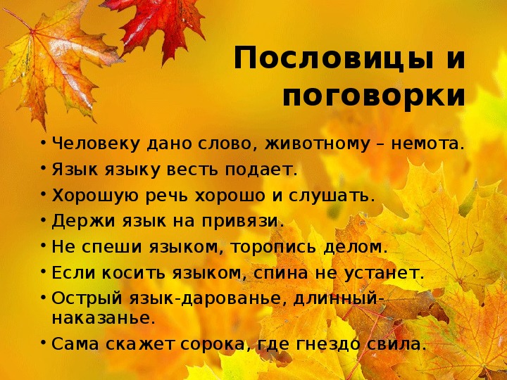 Конспекты уроков по родному русскому