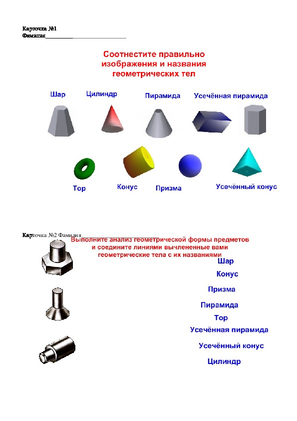 Предметы данные