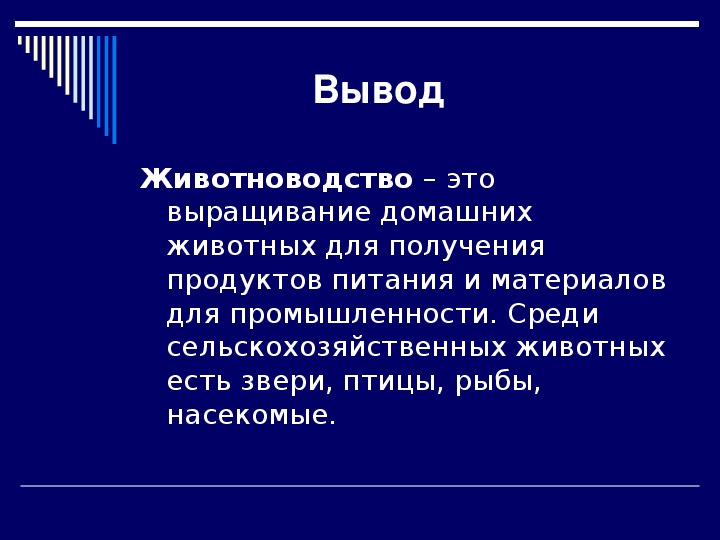 Вывод презентации на тему