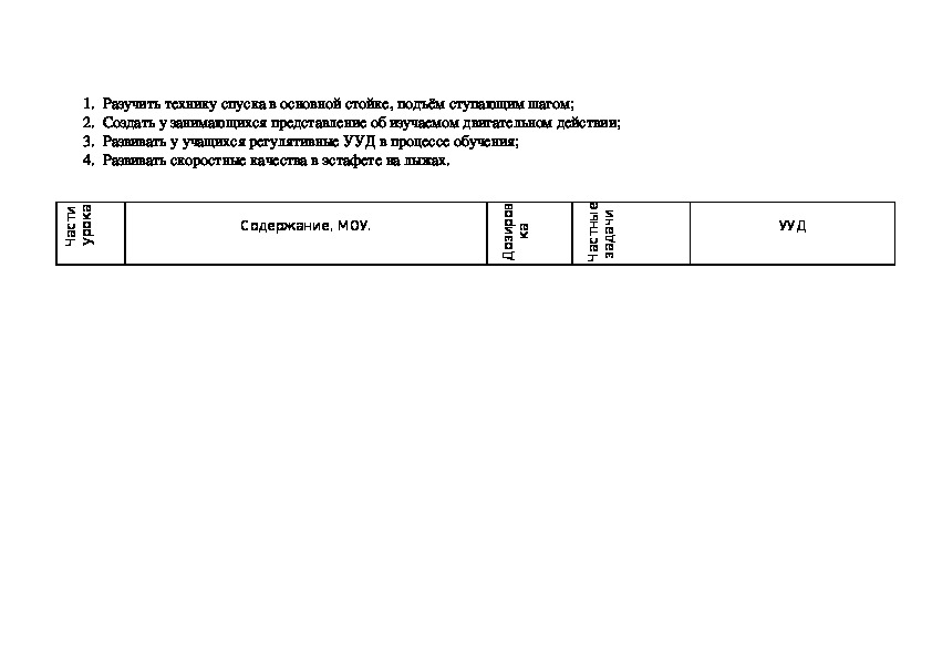 План конспект по физической подготовке