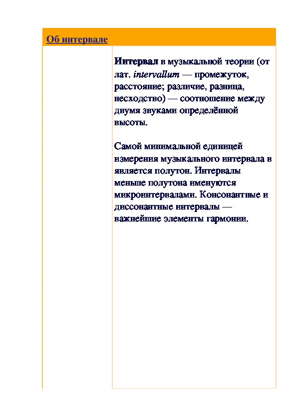 Обложка для материала Статья: Об интервале