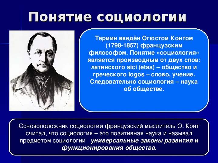 Кто ввел в научный оборот термин социология. Огюст конт основоположник науки социологии. Конт о. 