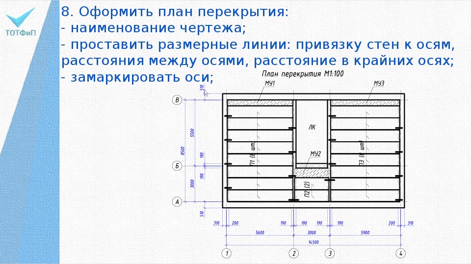 Лифт на плане перекрытий