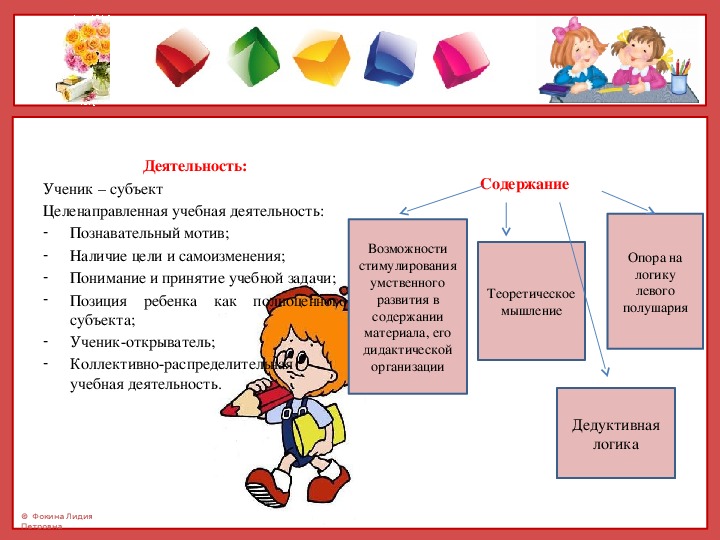 Младший школьник как субъект учебной деятельности презентация