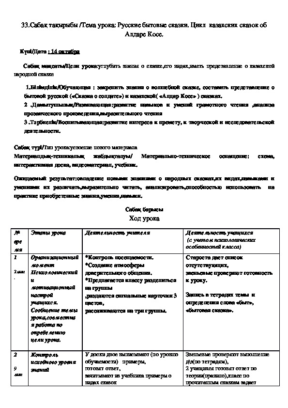 Обложка для материала Русские бытовые сказки. Цикл  казахских сказок об Алдаре Косе.