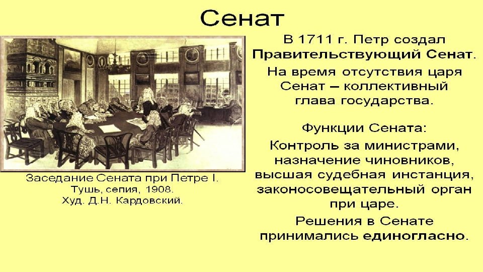 Сенат при петре 1. Правительствующий Сенат при Петре 1 годы. Сенат 1711 года. Правительствующий Сенат 19 век.