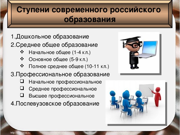 Презентация к уроку обществознание 8 класс образование