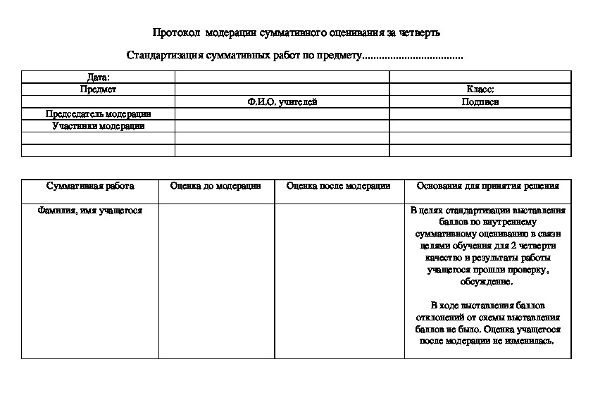 Протокол модерации