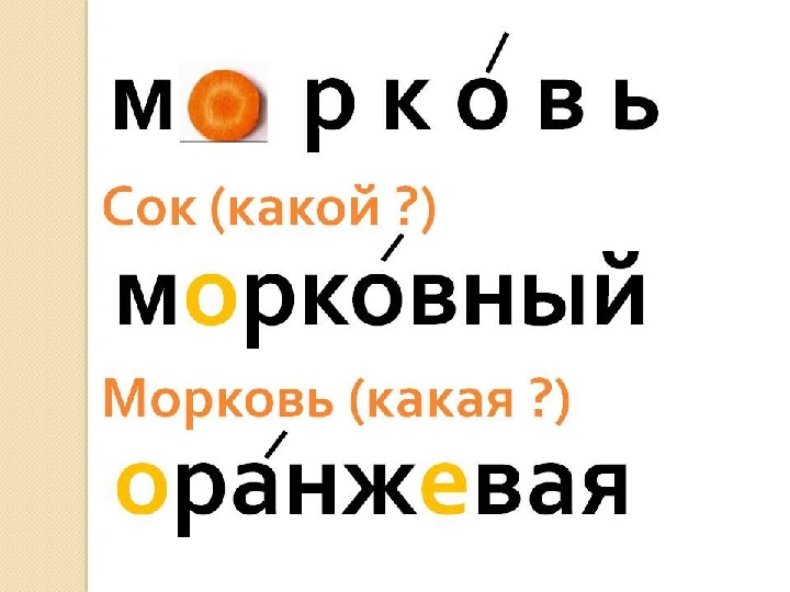 Морковь словарное слово картинка