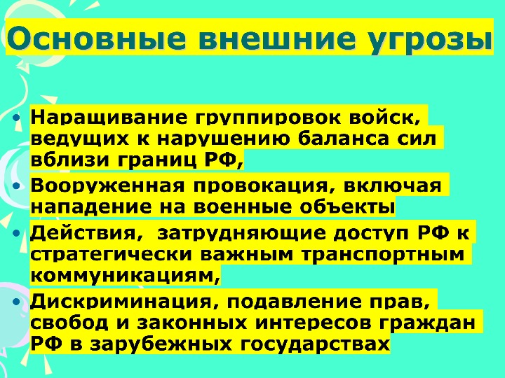 Национальная безопасность россии презентация по обж 9 класс