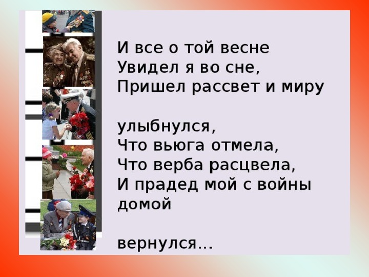 И все о той весне презентация