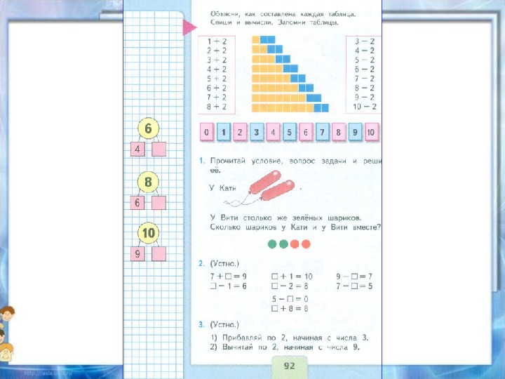 Таблица сложения 1 класс презентация школа россии стр 72