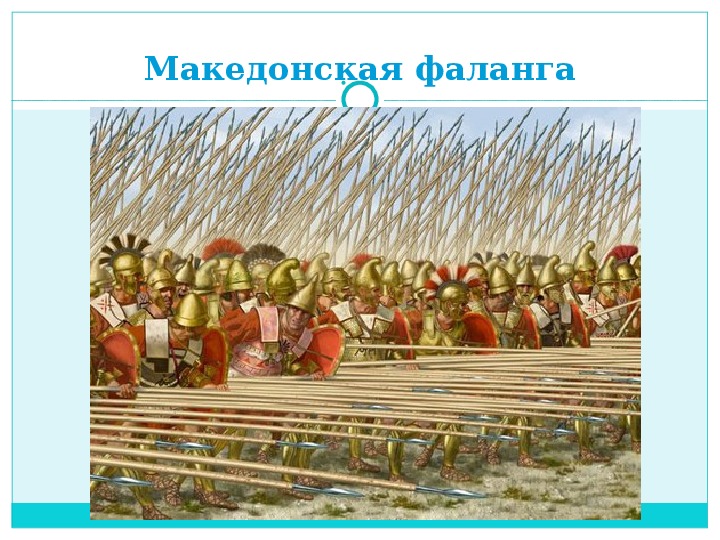 Македонская фаланга сильные и слабые