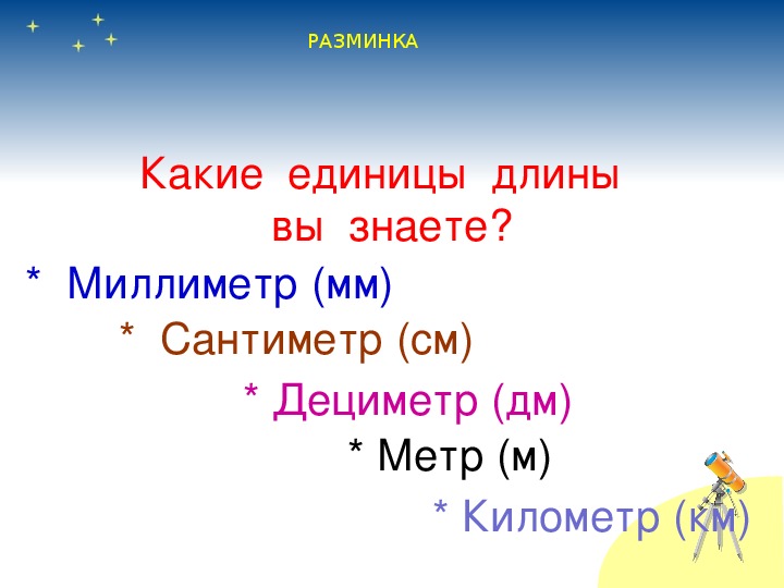 Презентация единицы