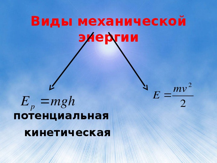 Механическая энергия график