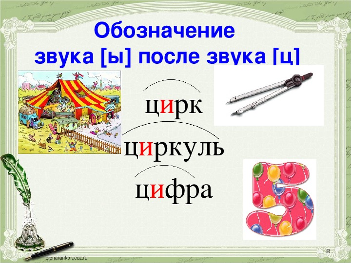 Звуковая схема слова цирк