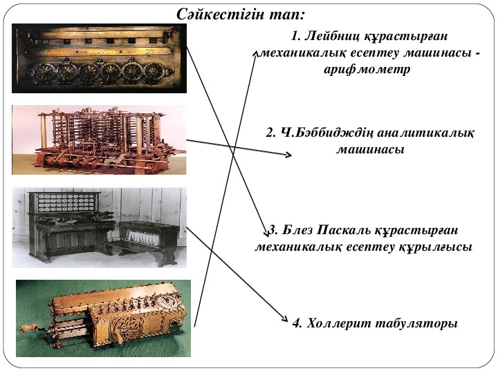 Есептеуіш техниканың даму тарихы презентация