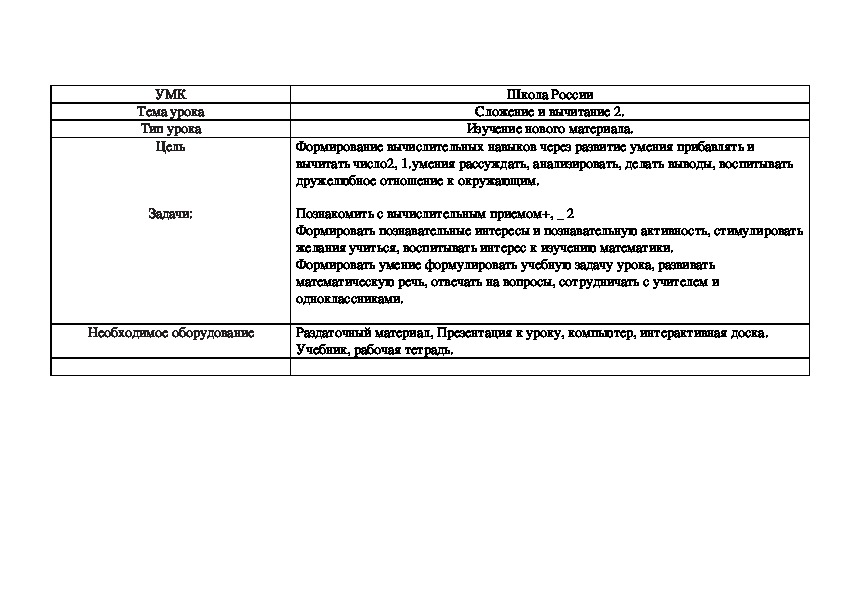 Сложение и вычитание 2.