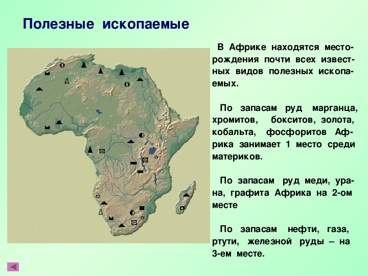 Презентация по географии на тему: " Основные формы рельефа Африки"