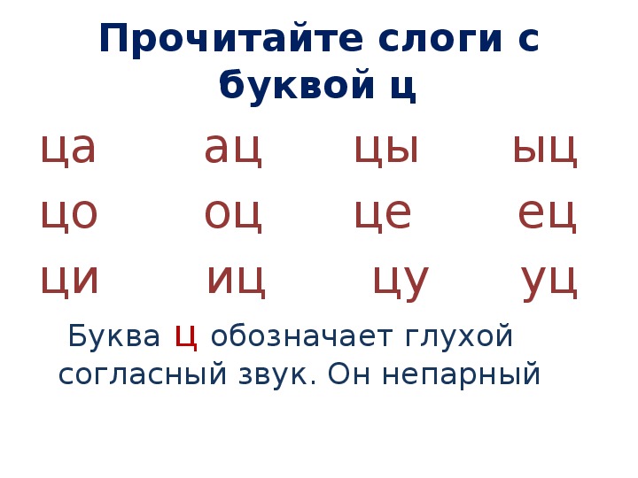 Презентация чтение слогов с буквой ч