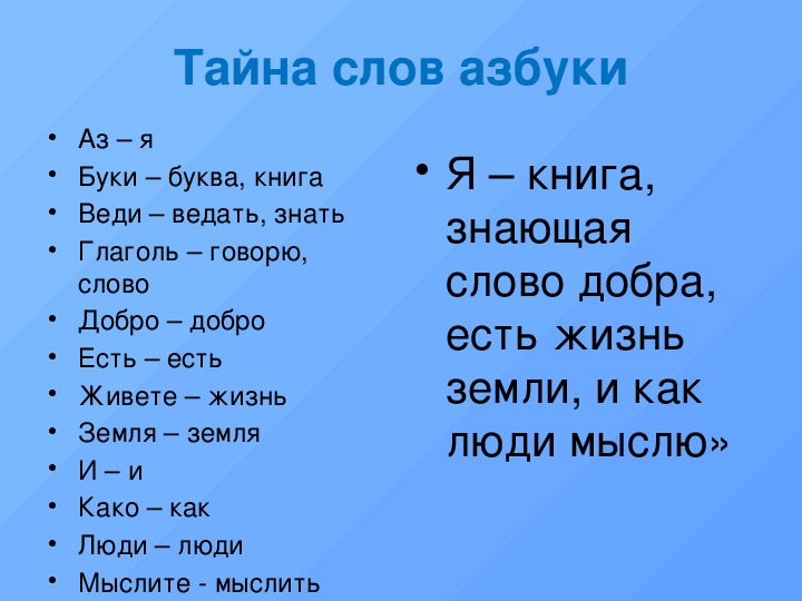 Откуда азбука пришла презентация для детей