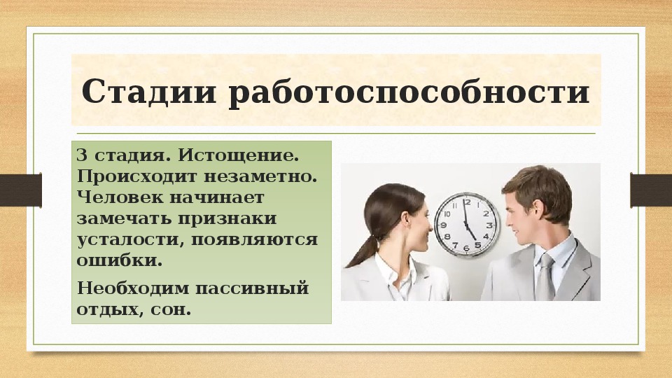 Работоспособность и режим дня 8 класс презентация