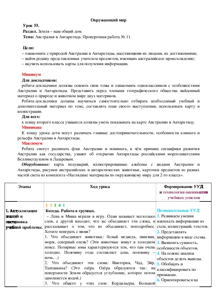Обложка для материала Австралия и Антарктида. Проверочная работа № 11.
