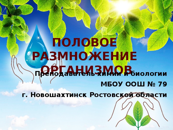 Презентация по биологии "Половое размножение" (9-11 класс)