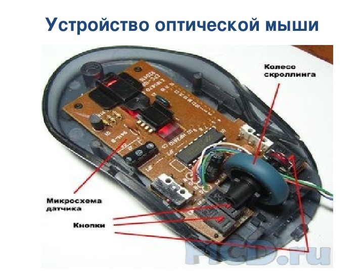 Мышка компьютерная схема