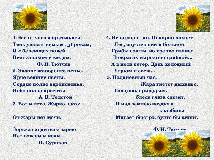 Презентация "Природа в стихах русских поэтов"(литература - 6 класс)