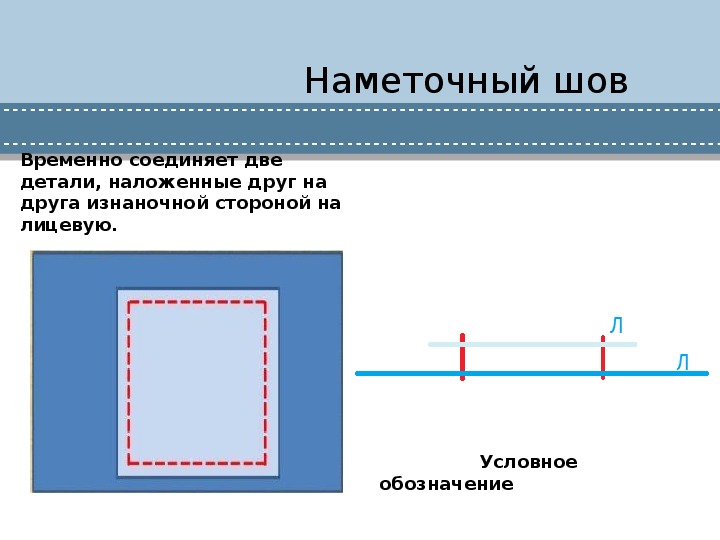 Наметочный шов схема