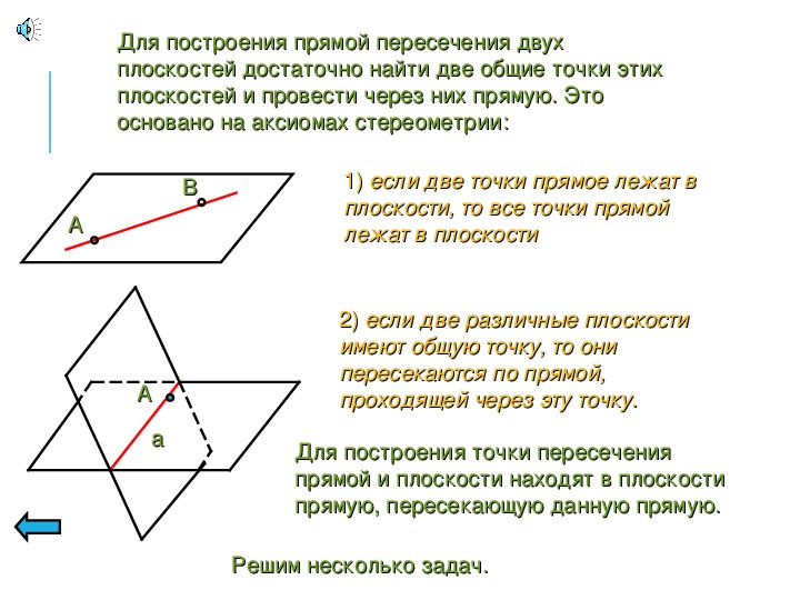 На рисунке секущей является