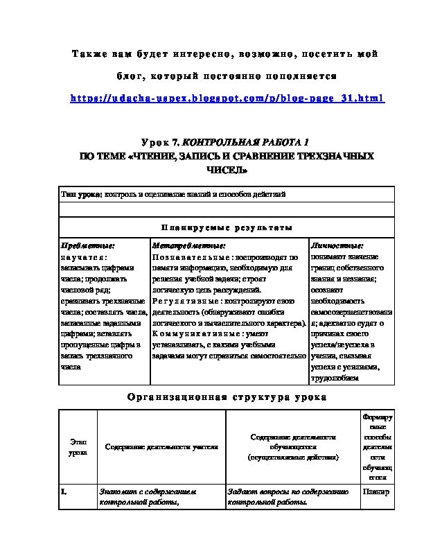 Контрольная работа по теме Блоги