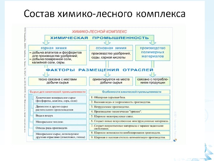 Схема лесной отрасли