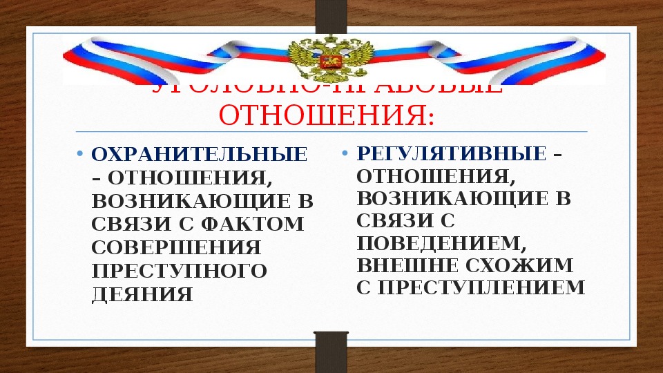 Презентация по теме уголовно правовые отношения 9 класс