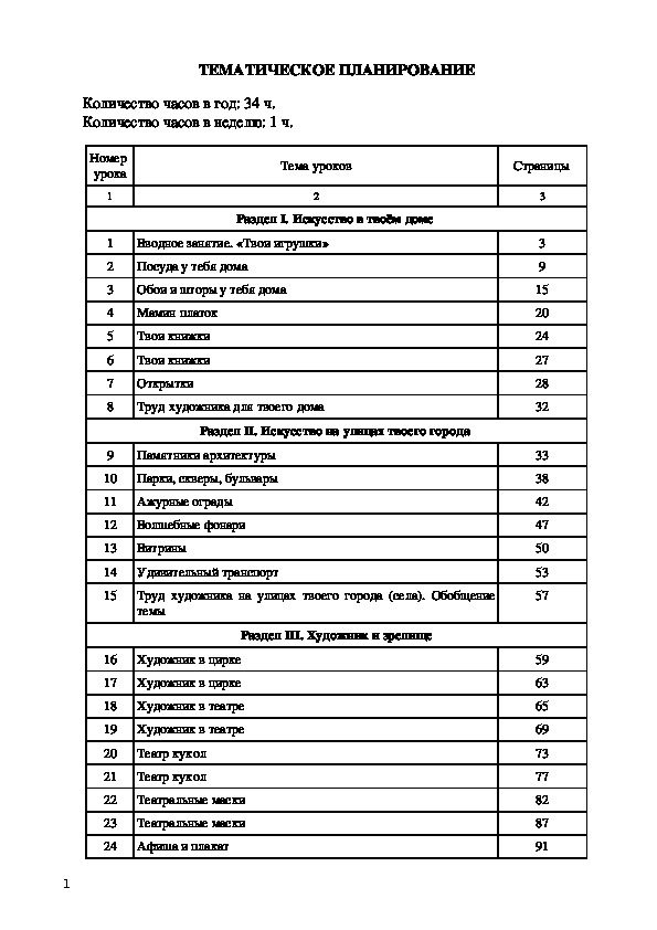 Поурочные разработки по изобразительному искусству (3 класс)