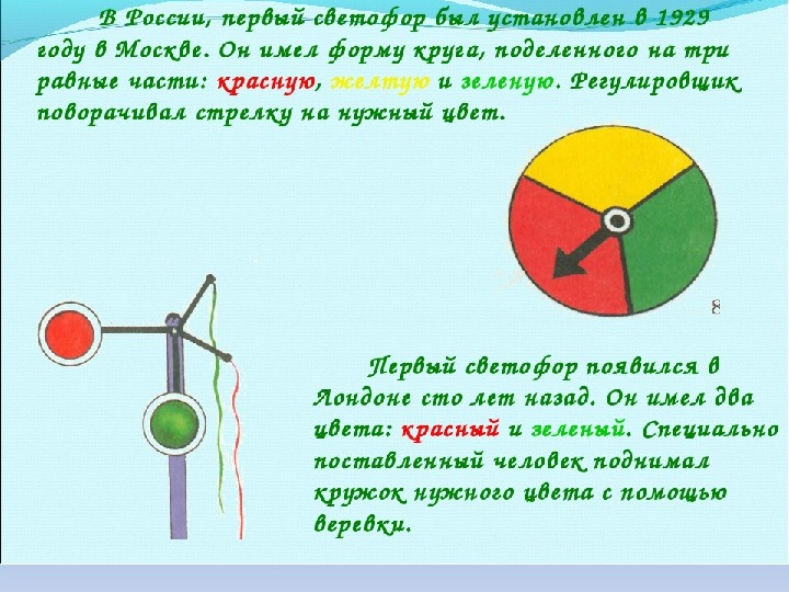 Презентация для дошкольников путешествие в прошлое светофора