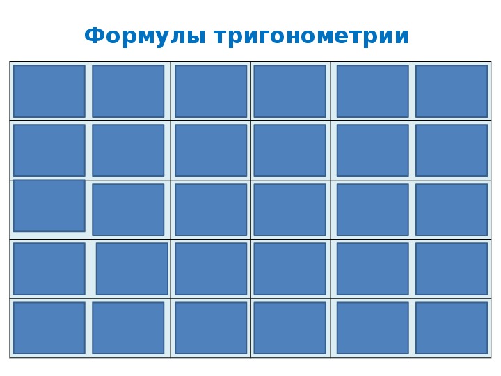 Презентация по математике "Формулы тригонометрии"